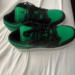 youth Black and Green jordan’s